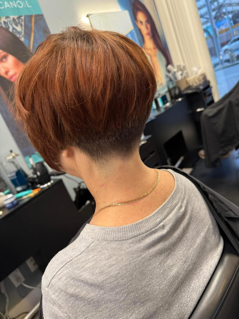 Modern short hairstyle