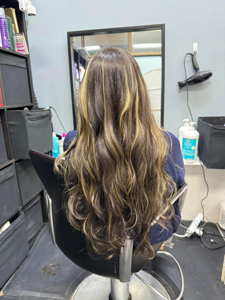Seamless balayage highlights